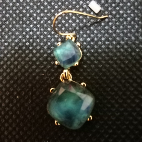 Dillard's - Genuine Shell, Teal, Sterling Silver Post, Sensitive Skin - Picture 2 of 8